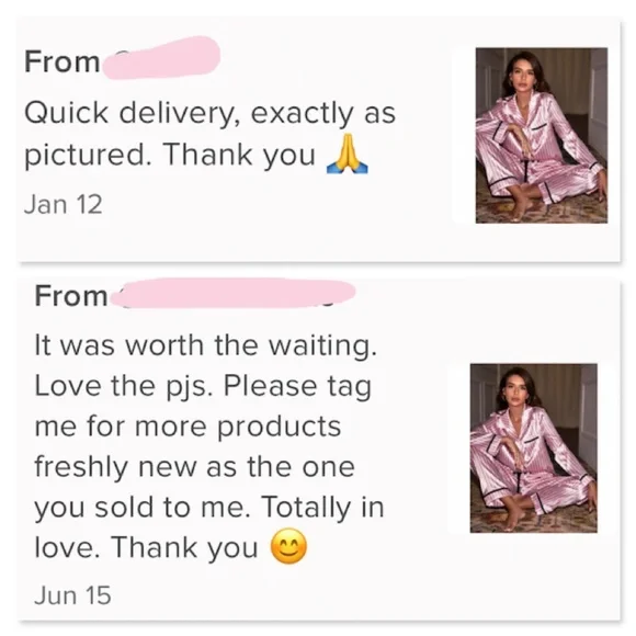 Satin Pink Stripes Women's Pajamas Set - Picture 9 of 12